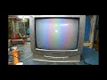 Sansui 14 Inch CRT TV Main IC Vertical Signal Fault Rainbow Colour Problem