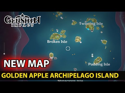 Genshin Impact - New Map Golden Apple Archipelago Island - Summertime Odyssey  Event Full Map