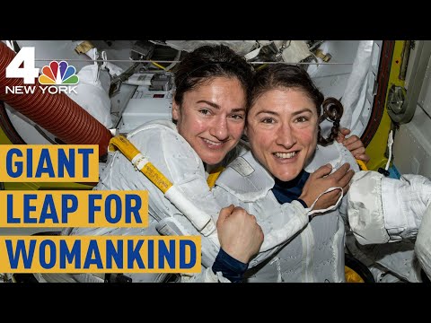 NASA Astronauts Make History With First All-Female Spacewalk | NBC New York