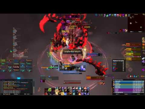 WoW - Spectral vs. Xavius Mythic - Fire Mage PoV