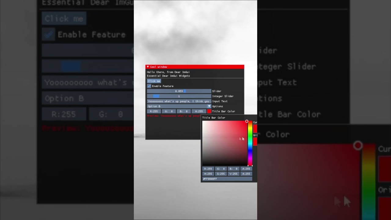 This is what you can do in Python 😎 #swedz #python #GUI #imgui