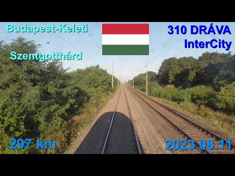 Route Budapest.Keleti-Tatabánya-Győr-Szombathely-Szentgotthárd, 310 DRÁVA IC (Bp.Keleti-Ljubljana)