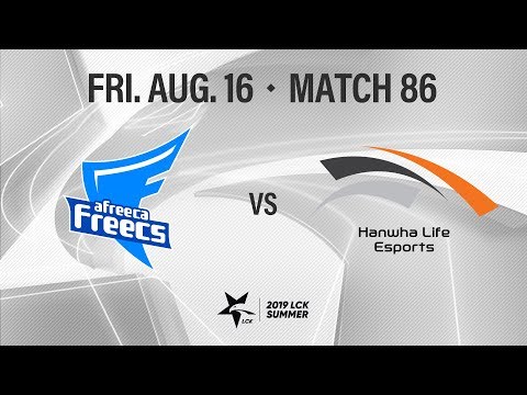 AF vs HLE | Match86 H/L 08.16 | 2019 LCK Summer