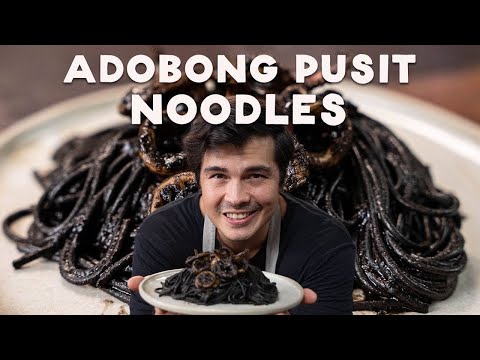3 Ways To Cook Squid Ink Pasta (Butter Crab, Squid Adobo, Malunggay Pesto) with Erwan Heussaff