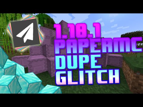 How to Duplicate Items in Minecraft 1.18.1 Multiplayer Servers! (Works On Paper)