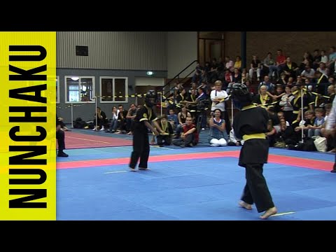 European Championship Nunchaku 2009 - Kevin Hellefort VS Ricardo de Jong Kumite -1.45 meter