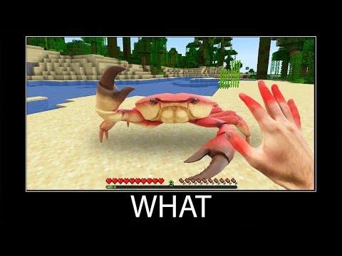 Mind-Blowing! Realistic Minecraft Crabs Stuck in Sticky Memes! 😱