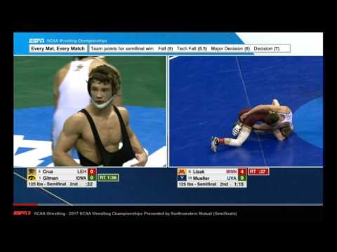 2017 NCAA Wrestling 125 lb. SemiFinals