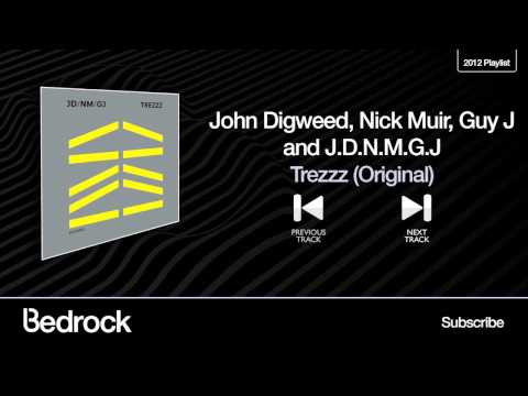 John Digweed, Nick Muir, Guy J and J.D.N.M.G.J - Trezzz ( Original ) - ( Bedrock Records )