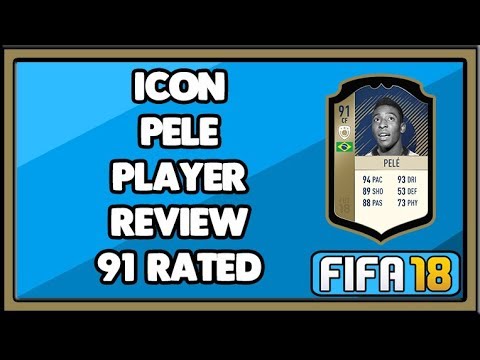 FIFA 18 PELE ICON PLAYER REVIEW (91) RATED
