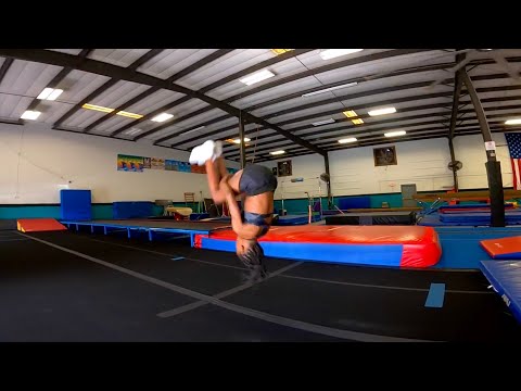 Kennedy Gunn Tumbling: Standing Tuck!
