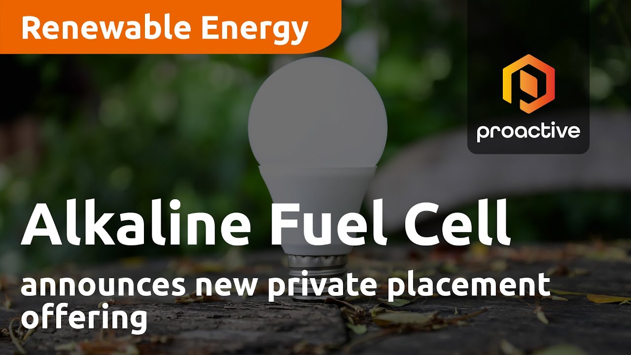 Alkaline Fuel Cell Power announces new private placement offering
