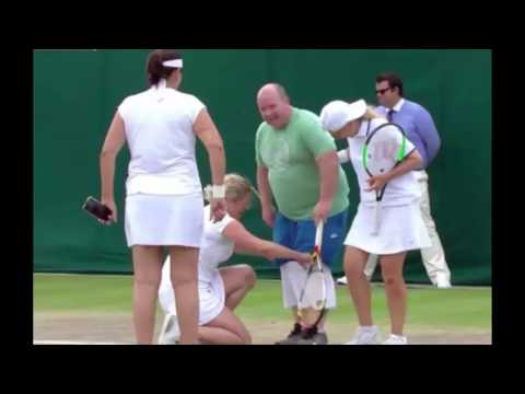 Kim Clijsters sparked an amazing scene at Wimbledon