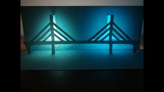 3d bridge | Pop up card | origami | paper art | kirigami | 3d橋樑