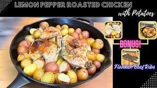 Roasted Lemon Pepper Chicken/w Red Potatoes + Bonus Recipe