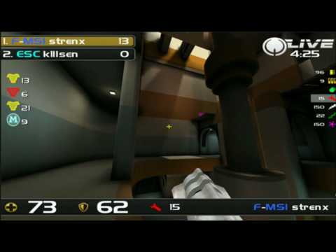 strenx vs K1llsen - Fnatic PLAY BEATIT Quake Live Grand Final 2010 - map 4of5 - ca2