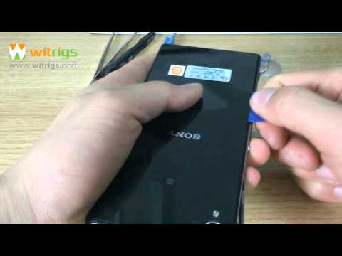 How to open sony xperia z1 back cover and replace it