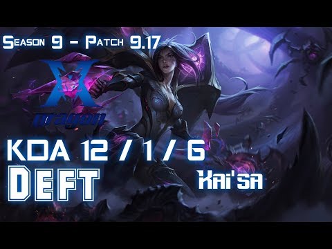 KZ Deft KAI'SA vs YASUO ADC - Patch 9.17 KR Ranked
