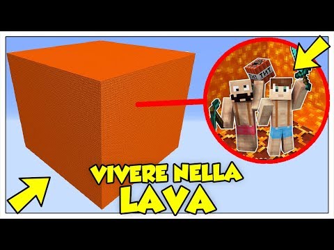 SI PUÒ SOPRAVVIVERE IN UN CUBO DI LAVA? - Minecraft ITA