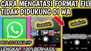 Download lagu Cara Mengatasi Format File Tidak Didukung Di WA || Cara Mengatasi Tidak Bisa Upload Video Di Wa mp3 Download lagu Cara Mengatasi Format File Tidak Didukung Di WA || Cara Mengatasi Tidak Bisa Upload Video Di Wa mp3
