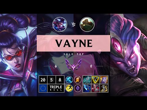 Vayne Top vs Illaoi: Triple Kill, Godlike - EUW Master Patch 14.15