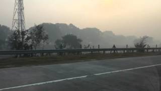Smog outside Delhi