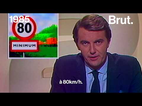 En 1985, la limitation à 80km/h minimum sur autoroute
