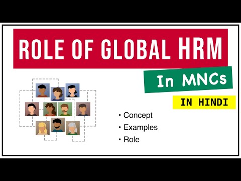 GLOBAL HRM IN HINDI | International HRM in MNCs | Concept, Examples, Roles | ppt