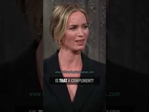 Emily Blunt's Christopher Nolan IMPRESSION