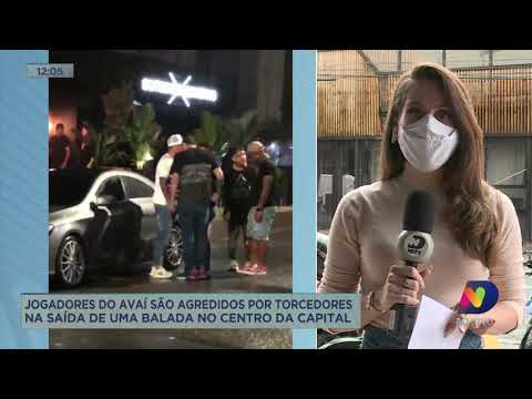 Jogadores do Avaí são agredidos por torcedores na saída de uma balada no Centro de Florianópolis