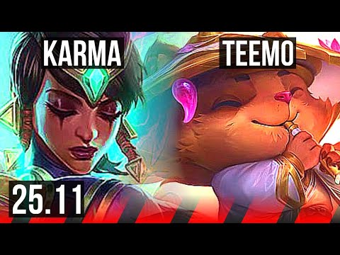 KARMA vs TEEMO (TOP) | 9/3/11 | EUW Grandmaster | 25.11
