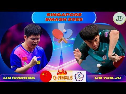 LIN SHIDONG vs LIN YUN-JU | Men's Singles QF - Singapore Smash 2025
