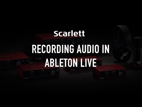 Recording audio in Ableton Live