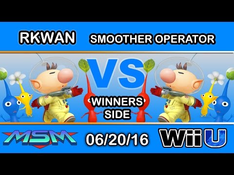 MSM 55 - RKWAN (Olimar) Vs. Smoother Operator (Olimar) Winners Side - Smash Wii U