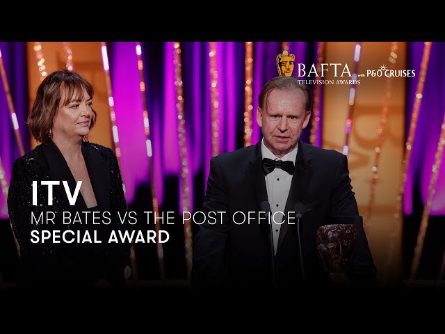 ITV is awarded the BAFTA Special Award for commissioning Mr Bates Vs The Post Office | BAFTA
