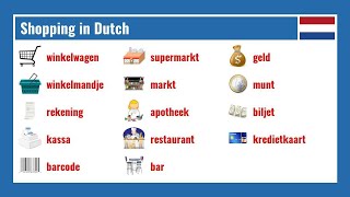 Dutch Shopping Flashcard Videos