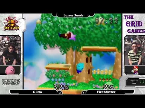 Smash 64: Gildo (Kirby) V Fireblaster (Mario/Yoshi) - Shattered 114 Tournament SSB64