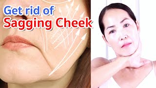 8 steps Get rid of Sagging Jowls, Cheeks | Face Lifting Massage Tighten the skin | Anti Aging
