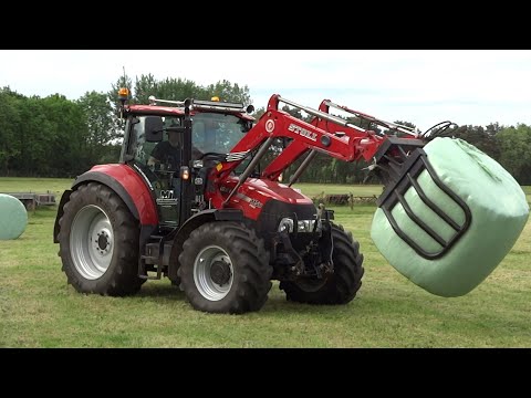 Pressing And Wrapping Bales | Case IH + Fendt + McHale + Lely