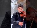 Bella Ciao ❄️ Violin Cover in the Snow | David Bay