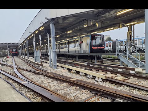 Métro Ligne 11 RATP - De Châtelet au faisceau de Rosny en pilotage automatique ( cabride )