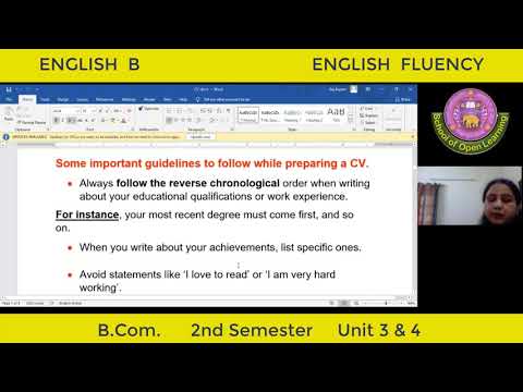 ENGLISH FLUENCY - UNIT - 3 & 4 By - REEMA DEVI
