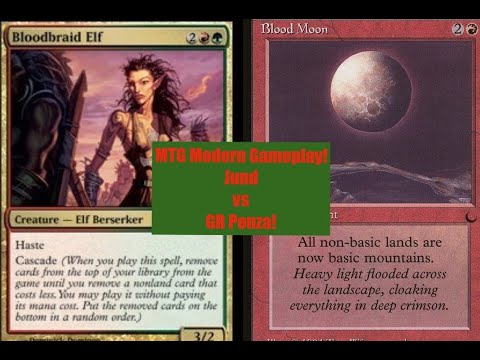MTG Modern Gameplay! Jund vs GR Ponza!