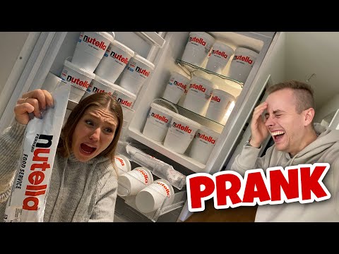 50 kg NUTELLA PRANK an Bibi 😂