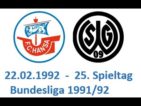 FC Hansa Rostock - Wattenscheid 09  Fußball Bundesliga 1991/92