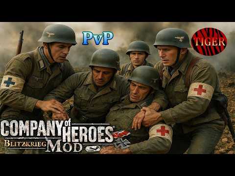 CoH Blitzkrieg Mod PvP _  vs Hunk & FuryTank - 1st Round