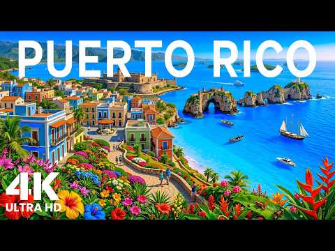 Puerto Rico 4K 🇵🇷 | Caribbean Paradise, Luxury Beaches & Relaxing Deep House Mix