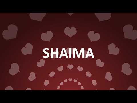 HAPPY BIRTHDAY SHAIMA