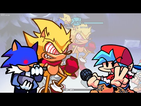 FNF Hedgehoggle - Bonedoggle but Sunky & Fleetway Sonic Sings it (FNF Mod/Hard/Exe)