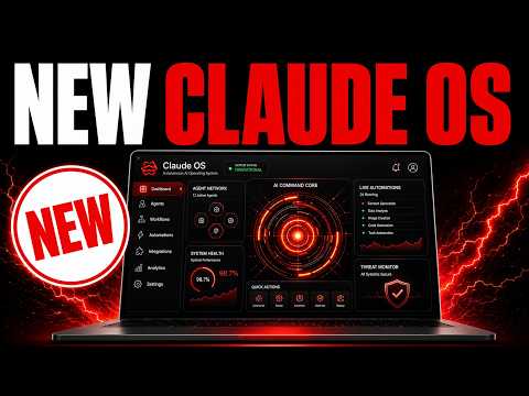 Video Thumbnail: Claude Agent OS is INSANE! 🤯